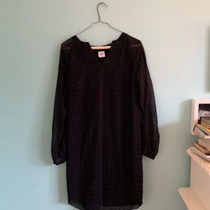 navy and black shift dress // cabi